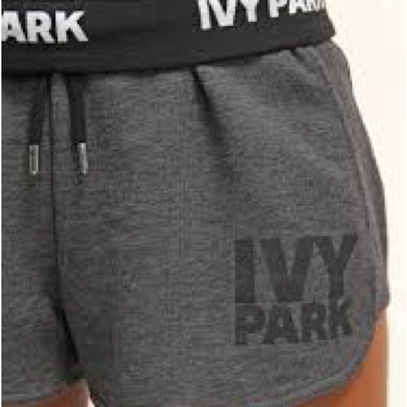 IVY PARK Pants - IVY PARK Charcoal Athletic Shorts